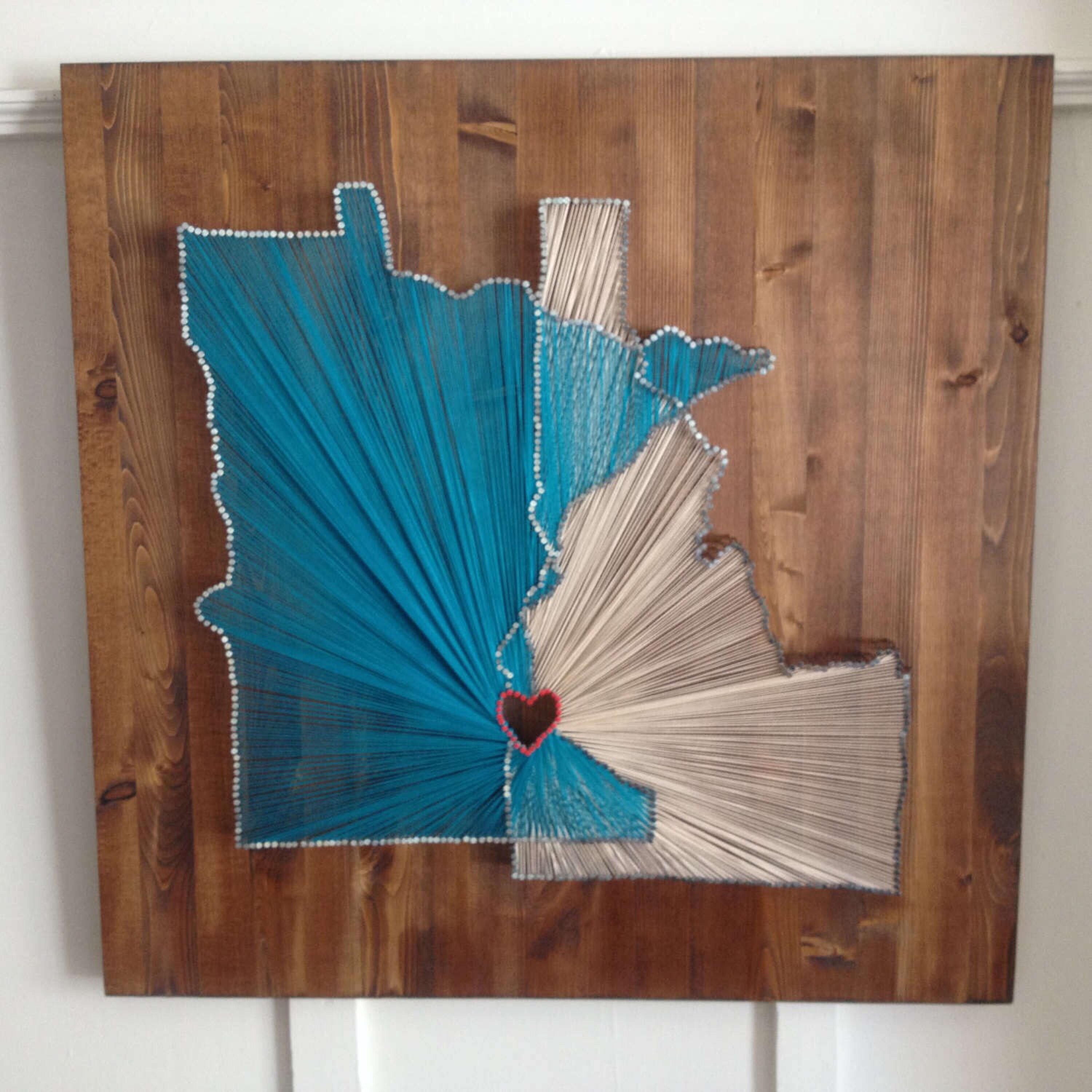 State String Art Country String Art Provence String Art | Etsy