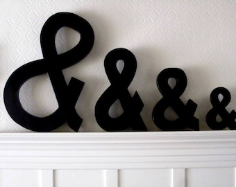 16", 12", 8"  Cardboard Ampersand, Ampersands
