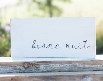 Bonne Nuit Bebe Wall Sign With Heart Detail For French Nursery Decor Wall Decals Murals Home Living Lifepharmafze Com