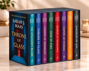 Throne of Glass – Die 8-bändige Sammlung, Sarah J. Maas Fantasy-Reihe (gebundene Ausgabe)