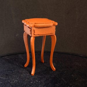 Kit de miniatura de casa de muñecas a escala 1:12 para realizar una mesa auxiliar de estilo rococó.
