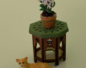 Dollhouse miniature kit half scale (1:24) Bohemian table.