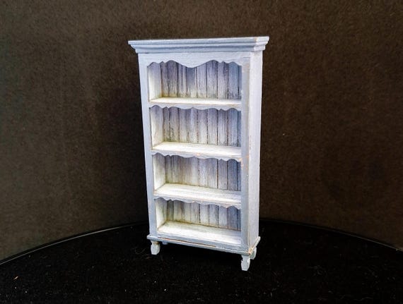 Dollhouse miniature Bookcase 1/24 half scale  KIT.