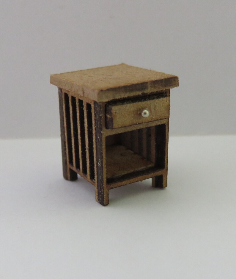 Dollshouse miniature quarter scale 1/48 night stand. image 2