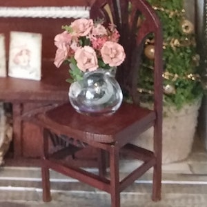 Art nouveau dollshouse miniature furniture chair 1:24