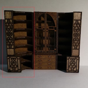 Dollhouse Miniature China Cabinet Kit 1:48 Scale