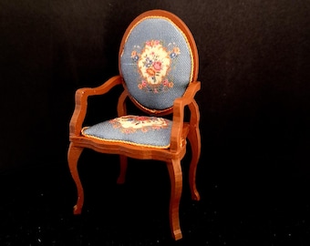 Dollshouse miniature  KIT 1 scale (1:12.1/12) French Rococo chair.