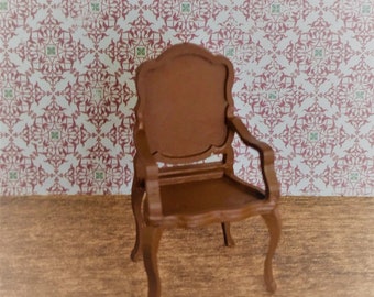 Kit miniature maison de poupée à l'échelle 1 : 24,24, chaise rococo française KIT