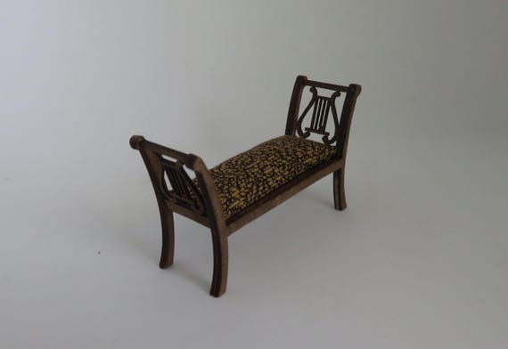 Dollshouse miniature (1/24) Bed Bench KIT.