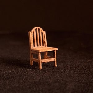 Dollhouse miniature kit chair with bars quarterscale  1:48 or 1/48 KIT