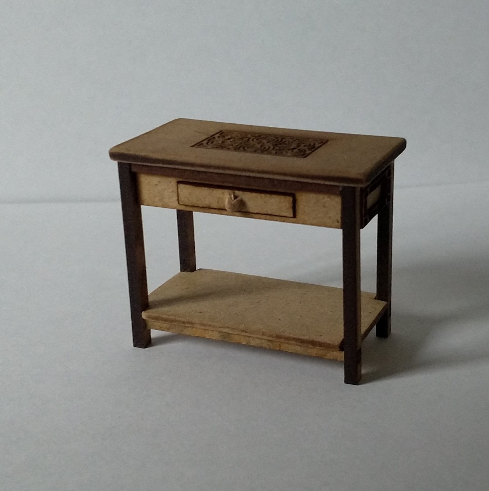 Vaisselle Miniature Maison De Poupée 1:24 - Lot De 11 Pièces - Résine Et Bois