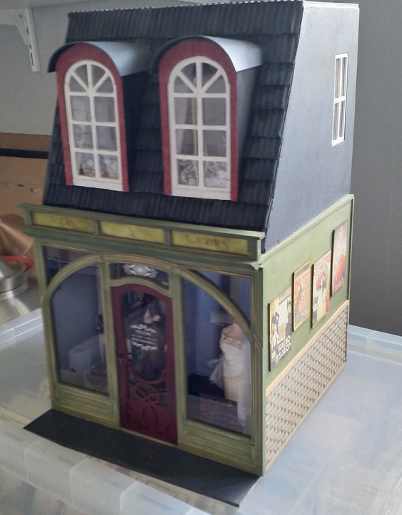tyfoon beton priester Poppenhuis Miniatuur Roombox DIY KIT 1/12 Attic - Etsy