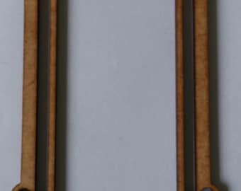 Dollshouse miniature artnouveau mirror quarter scale (1/48)