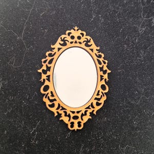 Espejo miniatura para casa de muñecas escala 1:12 (KIT)