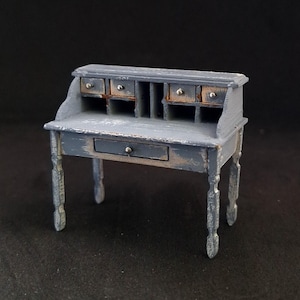 Poppenhuis miniatur Vintage Sekretär 1:24 Bausatz