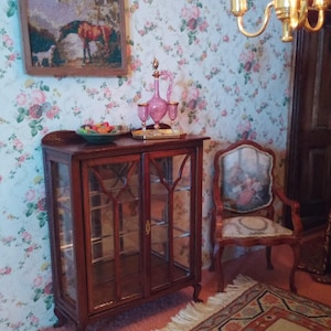 Dollshouse miniature Art Nouveau Treasury cabinet one scale (1/12)