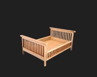Half scale (1/24) dollshouse bed KIT (new version)