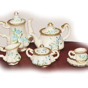 Dollhouse miniatures halfscale (1/24) coffee tableware KIT