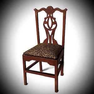 Dollshouse miniature Victorian chair (one scale,1 inch or 1:12)