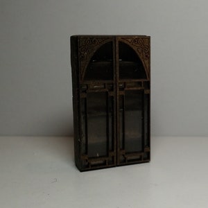 Dollhouse miniature storage cabinet 1/48 quarterscale scale in Art Deco, Art nouveau.