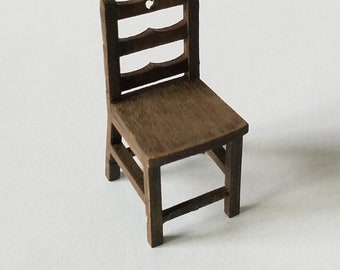 Dollhouse miniature kit farmers chair halfscale  1:24 or 1/24