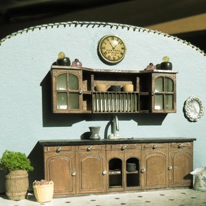 Dollshouse miniature quarter scale ( 1/48) kitchen KIT.