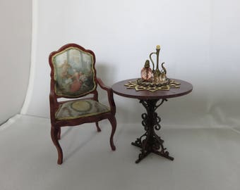 Dollshouse miniature  kit 1 scale (1:12.1/12) French Rococo chair.