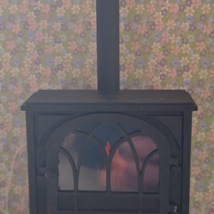 KIT Dollhouse 1/12 holzofen mit licht.