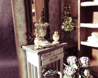 Dollshouse miniature kit half scale (1:24) Art Nouveau drawer.