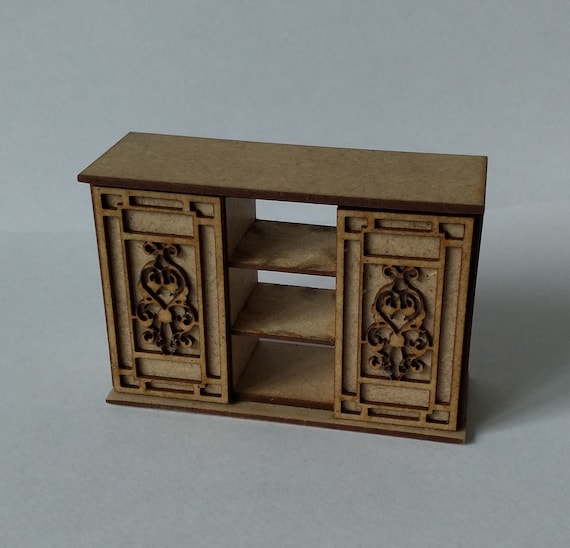 Miniatura In Legno Per Casa Delle Bambole – Bancone Negozio 6 1/2'' – Scala 1:12, Artigianale Da Finire