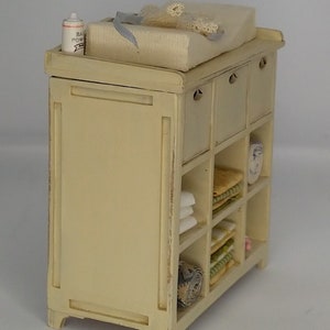 Dollhouse miniature furniture kit one scale 1/12 Chest of drawers. image 5