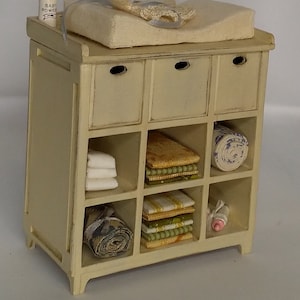 Dollhouse miniature furniture kit one scale 1/12 Chest of drawers. image 4