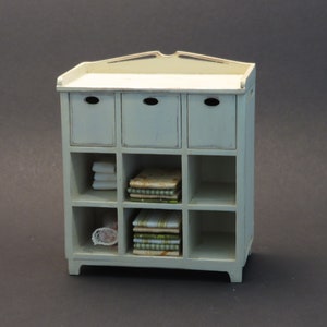 Dollhouse miniature furniture kit one scale 1/12 Chest of drawers. image 1