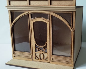 Dollhouse miniature roombox kit 1/24 half scale in Art Deco, Art nouveau.