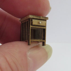 Dollshouse miniature quarter scale 1/48 night stand. image 1