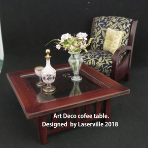 Dollshouse miniature One scale (1/12) DIY coffeetable.