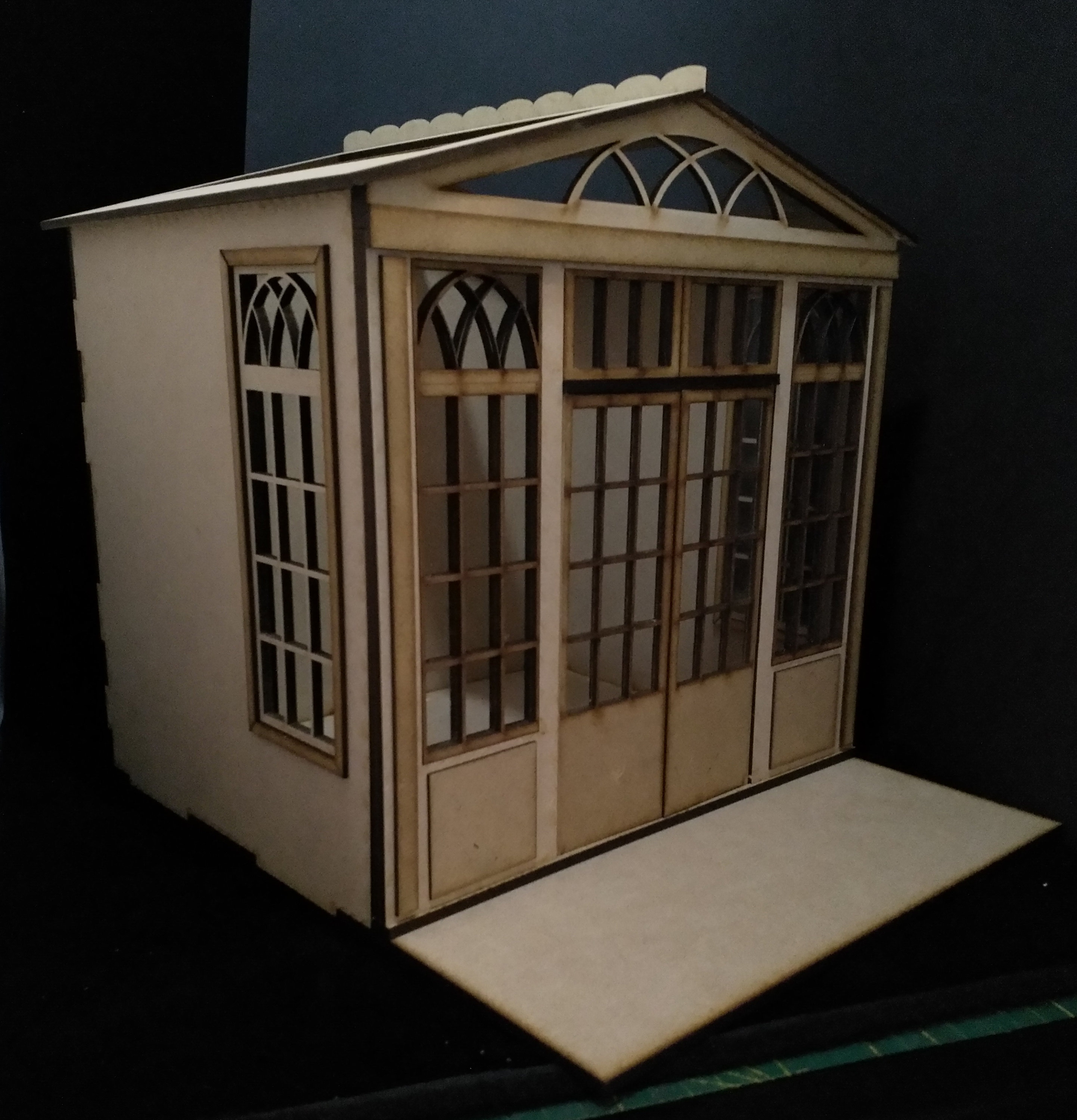Dollhouse kit di conservatorio in miniatura 112 in scala Dollhouse kit di conservatorio in miniatura 112 in scala