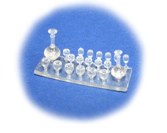 Dollhouse miniatures halfscale (1/24) glassware KIT