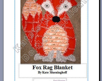 Pattern for Fox Rag Quilt -Paper version