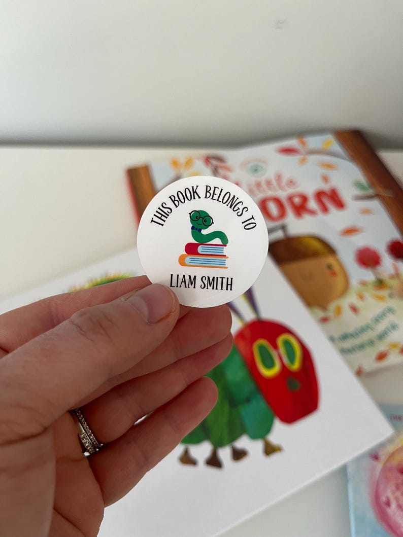 Personalized Book Sticker Labels for Kids | Book Stickers for Boys ...