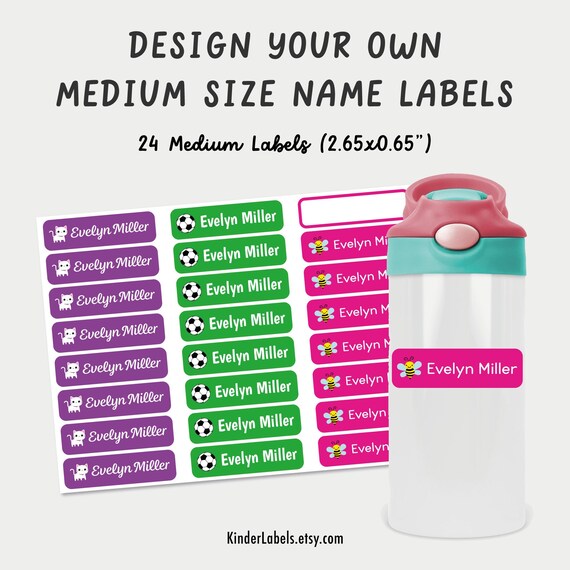 Design your own labels 24 medium size labels (2.65x0.65