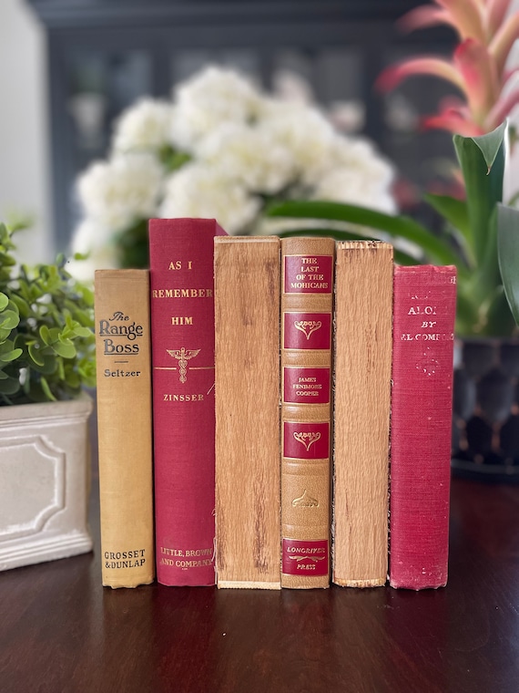 Antique Books/vintage Books/book Decor/old Books/decorative Books