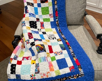 Quilt/Throw/Colorful Quilt/Home Decorating/Bedroom/Baby Quilt/Flannel Quilt/Bedding/Christmas Gift Idea