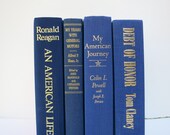 Blue Vintage Books / Man Cave / Men's Reading / Decorative Books / Book Decor / Instant Library