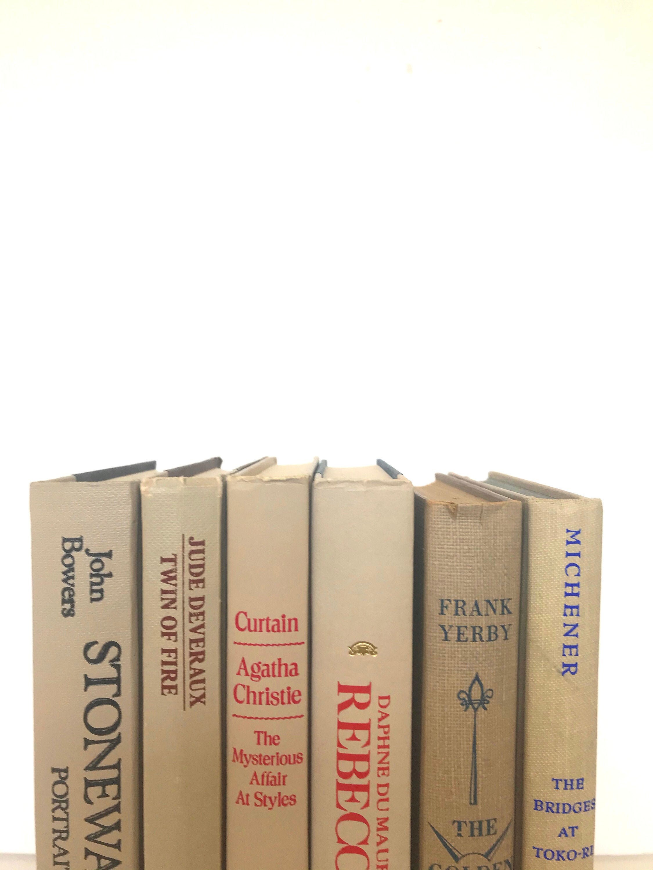 Neutral Vintage Books/book Decor/books to Decorate/book Bundle