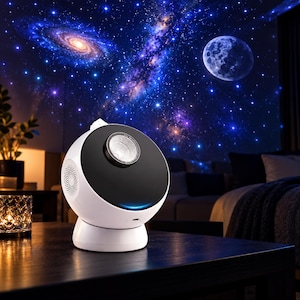 Galaxy Star Projector Night Light, 12 in 1 Planetarium Lamp, 360 Rotating Ceiling Projector, Starry Sky Bedroom Decor, Space Gift