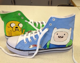 Adventure Time Hand Painted High Tops