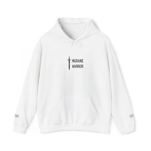 Migraine Warrior - Unisex Heavy Blend™ Embroidered Hoodie Migraine