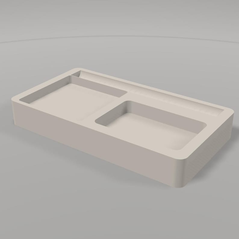 Complete 5-Piece Desk & Home Organizer 3D Print STL Bundle: Mail Sorter, Note Tray, Cable Anchor, Remote Caddy and Spoon Rest (No Supports) image 5