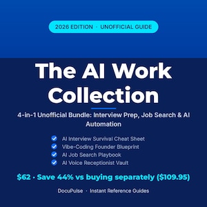DocuPulse The AI Work Collection — 4-in-1 Unofficial Bundle: Interview Prep, Job Search & AI Automation
